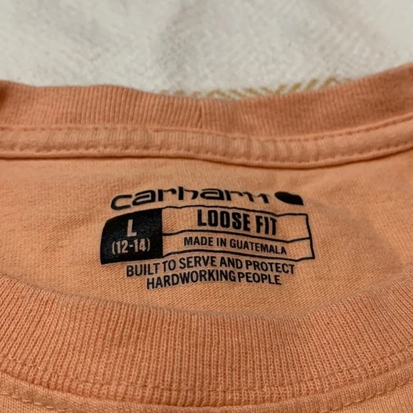 Carhartt Loose Fit Long Sleeve Spellout Shirt Size Large - Picture 3 of 7